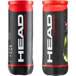 Мяч теннисный HEAD Championship 3B, 575301, уп.3шт,одобр.ITF,сукно,нат.резина,желт