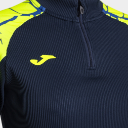 SUDADERA ELITE IX MARINO AMARILLO FLÚOR