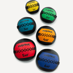 Медбол INSANE IN24-WB100, 6 кг, синий