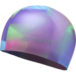 Шапочка для плавания Atemi дет, мультиколор, силикон., MC403