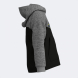 SUDADERA CON CAPUCHA PARK NEGRO GRIS MELANGE