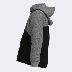 SUDADERA CON CAPUCHA PARK NEGRO GRIS MELANGE