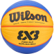Мяч баск. WILSON FIBA3x3 Replica, WTB1033XB, р.6, резина, бутил. камера, желто-синий
