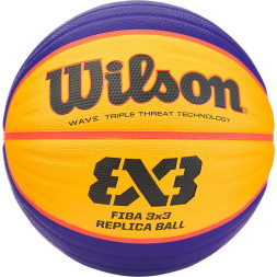 Мяч баск  WILSON FIBA3x3 Replica, WTB1033XB, р 6, резина, бутил  камера, желто-синий