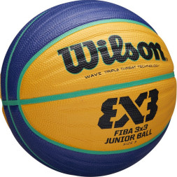 Мяч баск  WILSON FIBA3x3 Replica, WTB1033XB, р 6, резина, бутил  камера, желто-синий