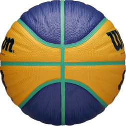 Мяч баск  WILSON FIBA3x3 Replica, WTB1033XB, р 6, резина, бутил  камера, желто-синий