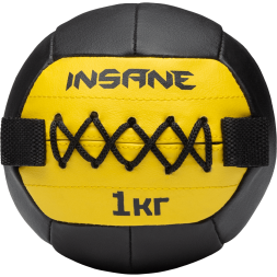Медбол INSANE IN24-WB200, 1 кг, желтый