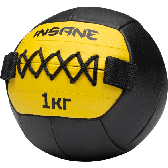 Медбол INSANE IN24-WB200, 1 кг, желтый