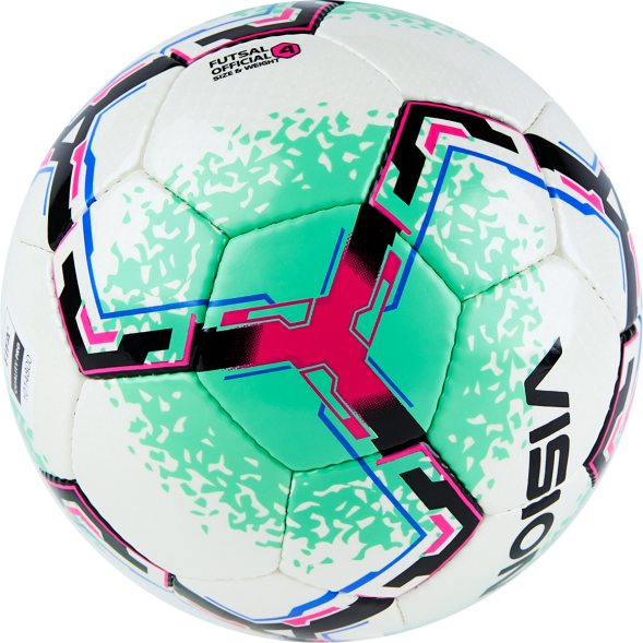 Мяч футзал. VISION SALA+, FIFA Quality Pro, FS324084 р.4, 32 п. PU, 4 подкл.сл, руч.сшив.,бело-зелен