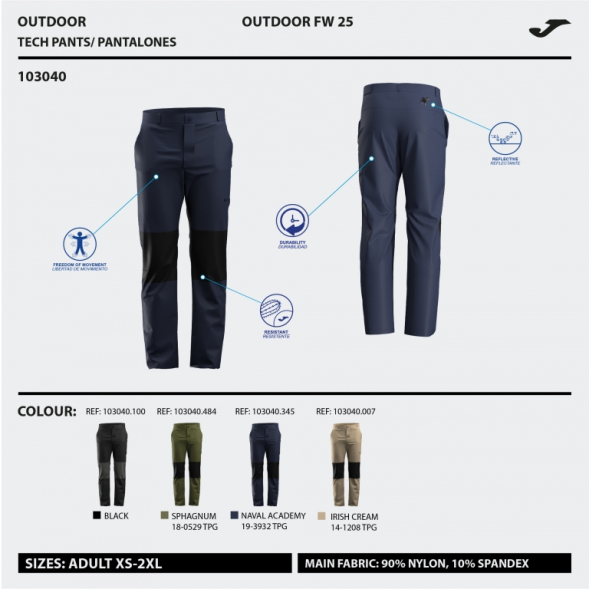 PANTALÓN LARGO EXPLORER NEGRO