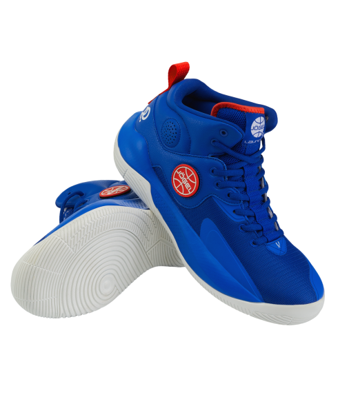 Кроссовки баскетбольные JOGEL Launch MID, Blue/red/white