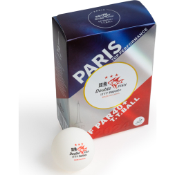 СЦ*Мяч для наст. тенниса DOUBLE FISH PARIS 2024 Olympic Games 3***,PAR40+, ITTF Appr,ABS,уп.6 шт