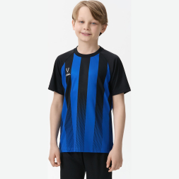 Футболка игровая JÖGEL CAMP Striped Jersey, синий/черный, детский
